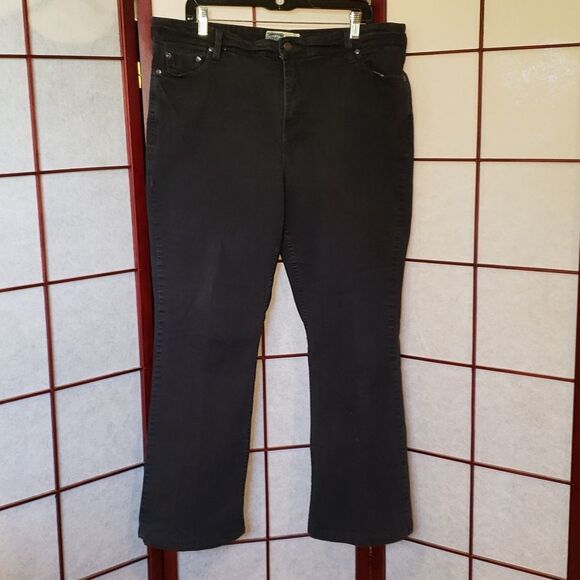 Signature Levi Strauss Black At Waist Boot Cut Jeans - Picture 2 of 10